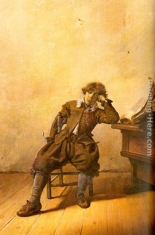 Young Scholar in his Study painting - Pieter Codde Young Scholar in his Study art painting